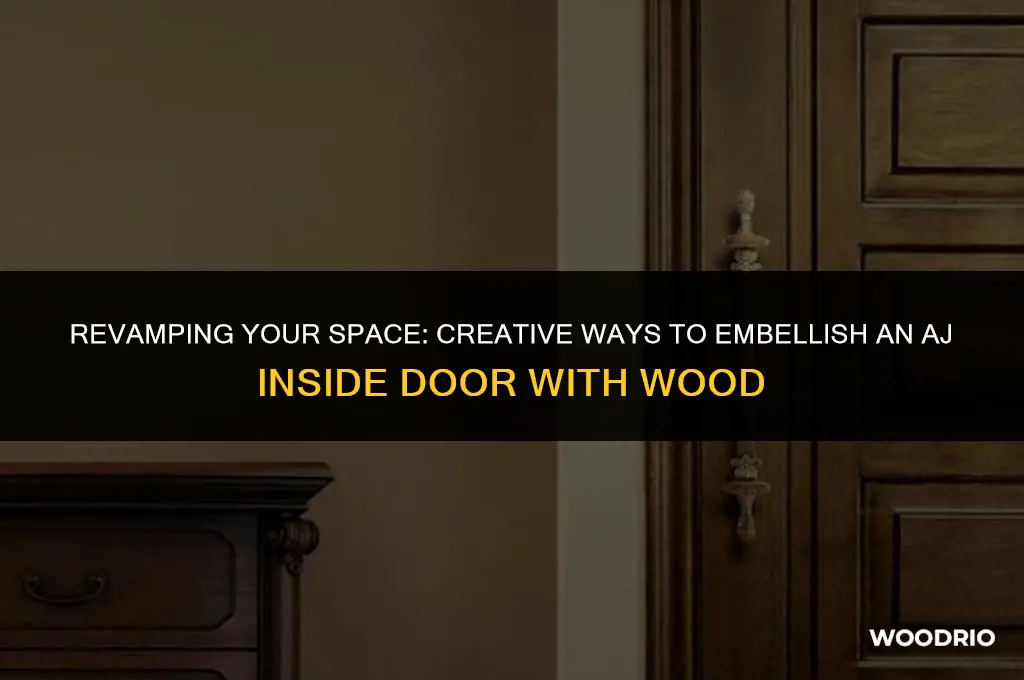 how to embellish aj inside door with wood