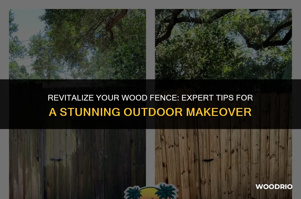 how to enhance wood fence