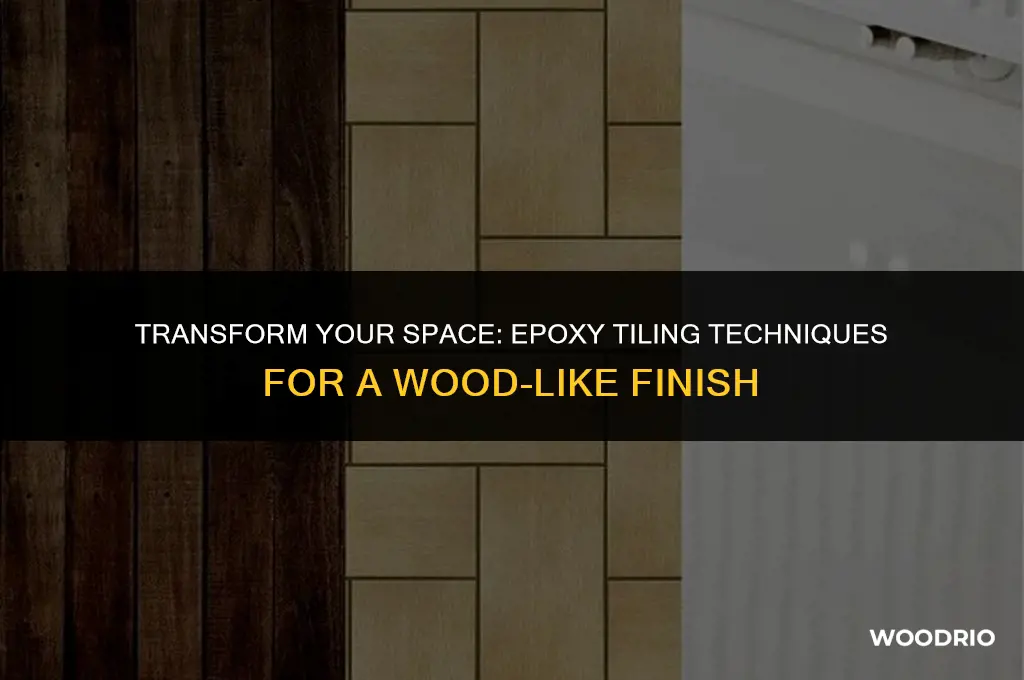how to epoxy tile to look like wood