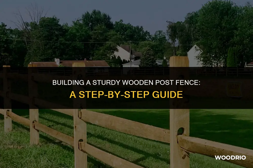 how to erect a fence with wooden posts