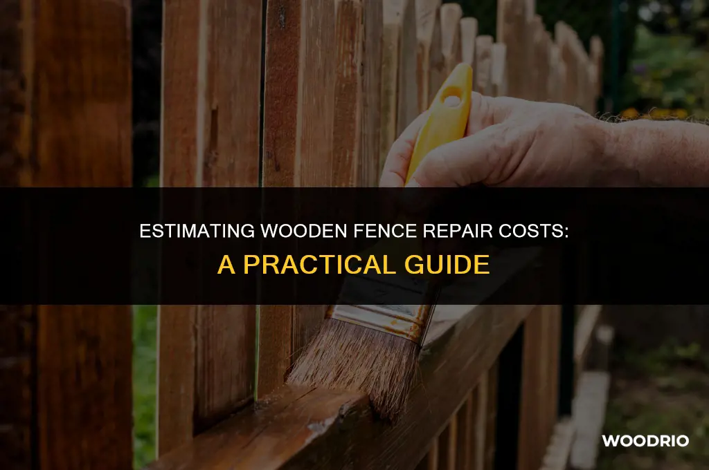 how to estimate the cost to repair a wooden fence
