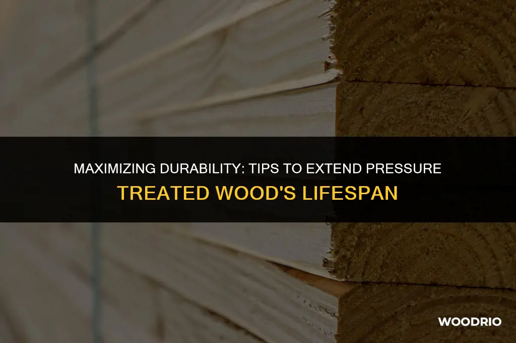 how to extend the life of pressure treated wood