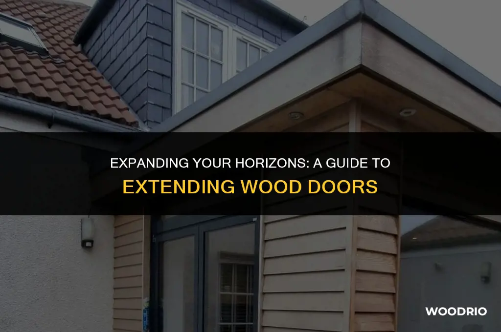 how to extend wood door