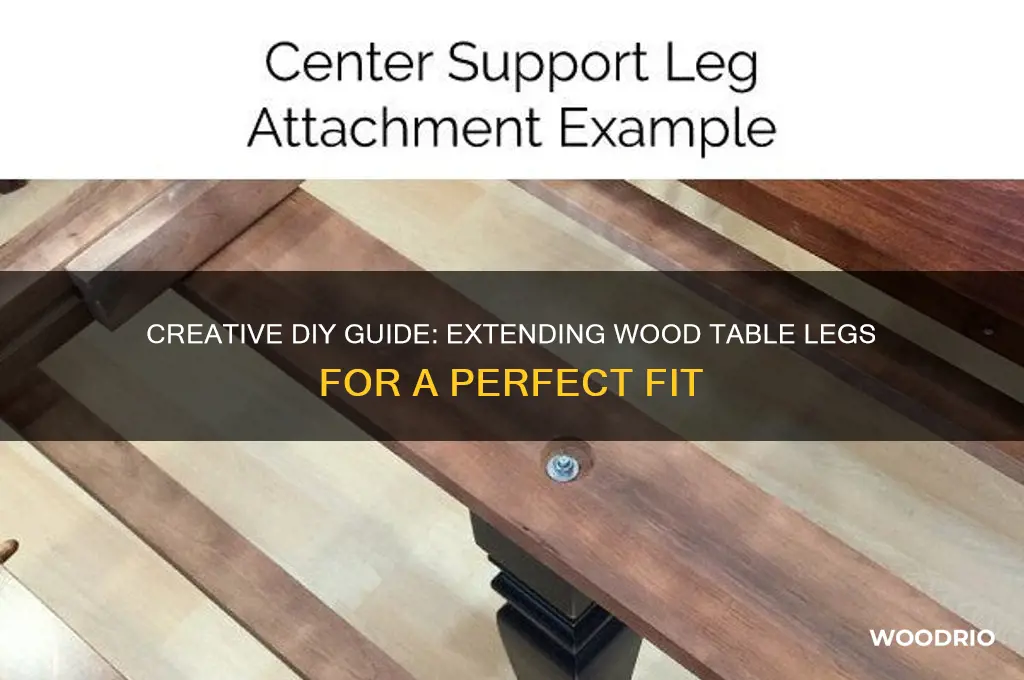 how to extend wood table legs