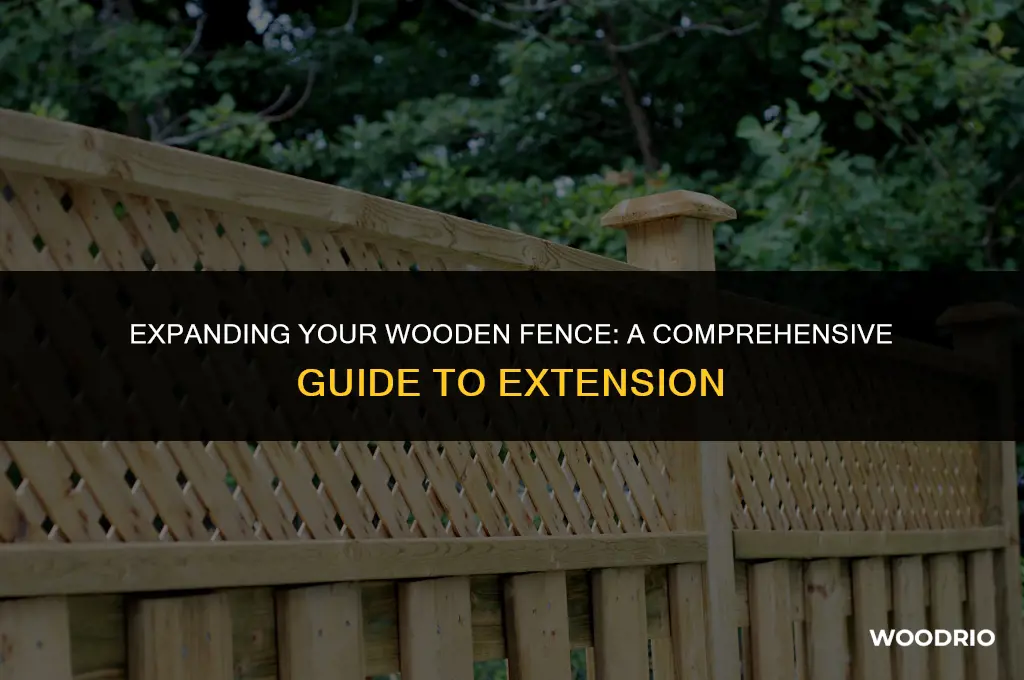 how to extent wood fence