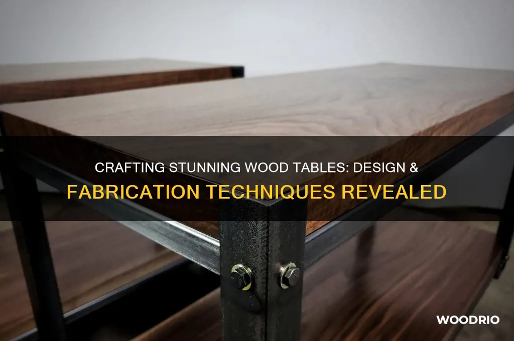 how to fabricate the new wood tables with design
