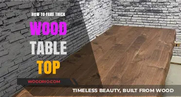 Crafting Illusion: How to Fake a Thick Wood Table Top