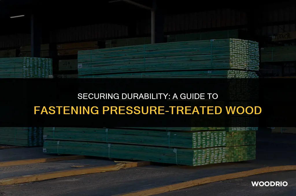 how to fasten pressure treated wood