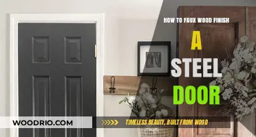Transform Your Steel Door with a Faux Wood Finish: A DIY Guide