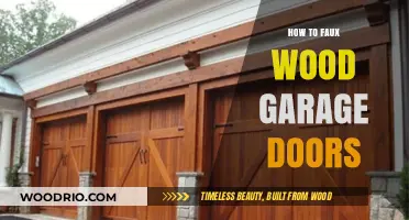 Transform Your Garage: A Guide to Faux Wood Doors
