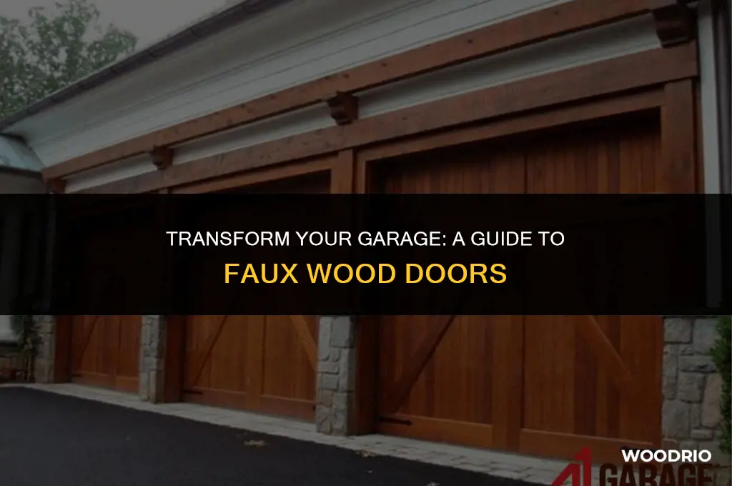 how to faux wood garage doors