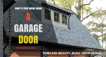 Transform Your Garage Door: A Guide to Faux Wood Grain Finishes