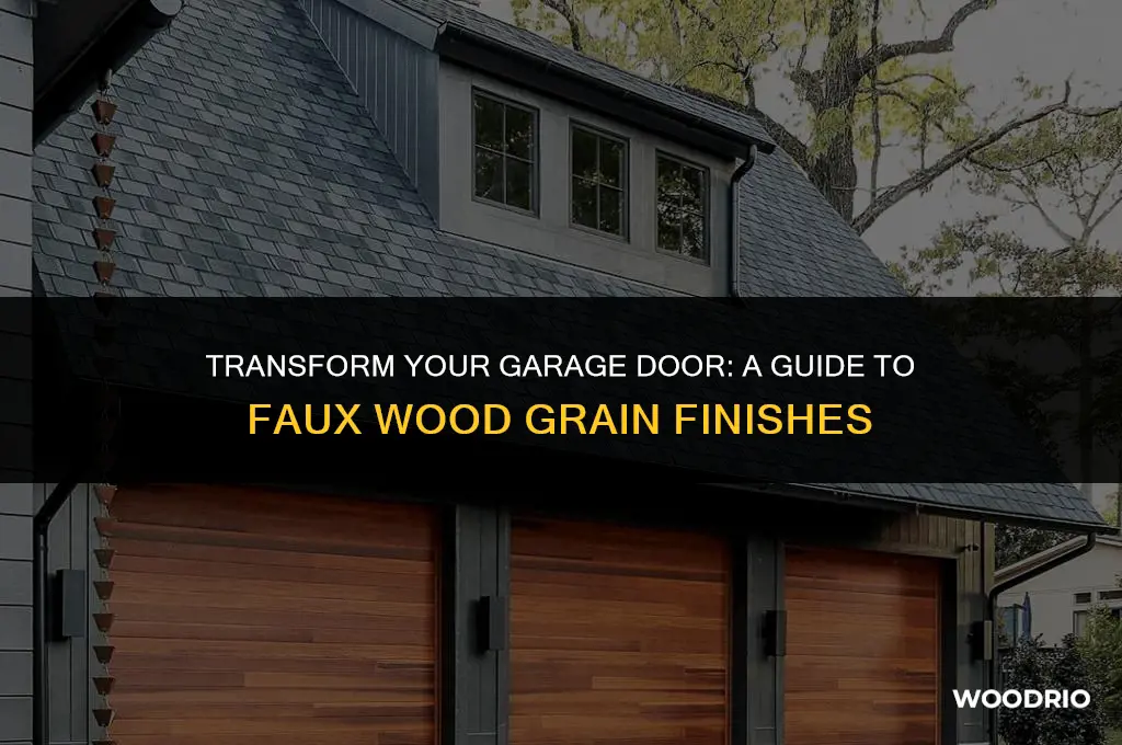 how to faux wood grain a garage door