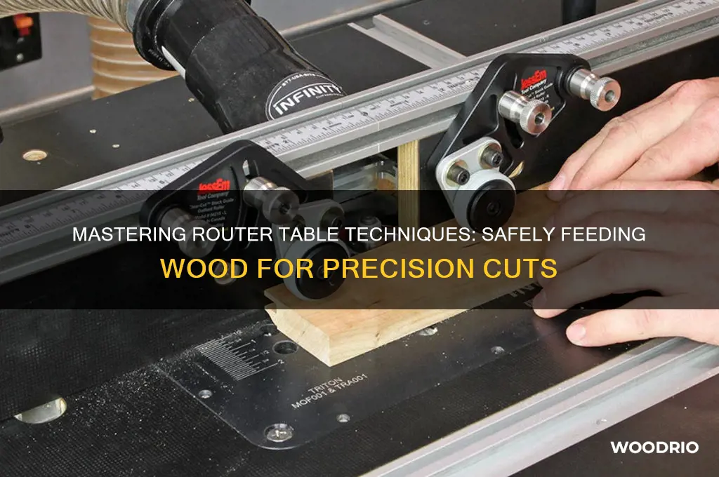 how to feed wood into a router table