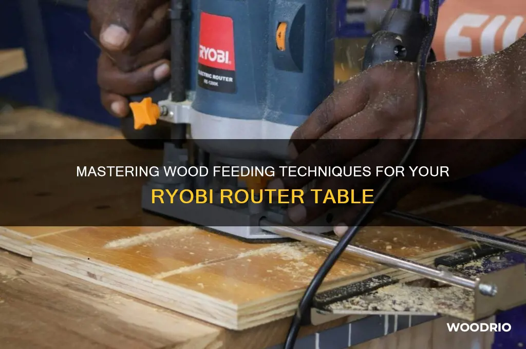 how to feed wood into ryobi router table