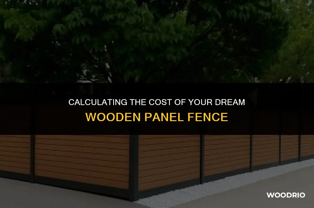 how to figure the cost of a wooden panel fence