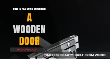 Smooth Entry: A Guide to Filing Down Underneath a Wooden Door
