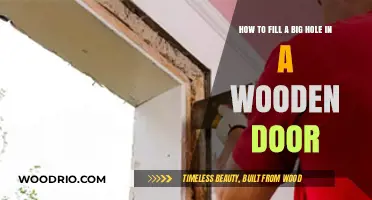 DIY Door Repair: Filling Large Holes in Wooden Doors