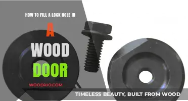 DIY Door Repair: Filling a Lock Hole in Wood