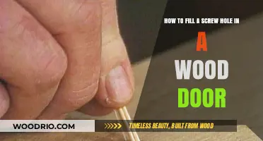 Effortless Repair: Filling Screw Holes in Wooden Doors
