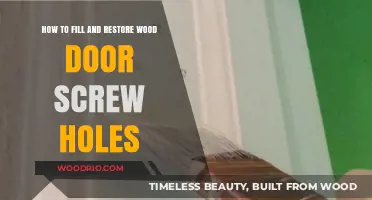 Reviving Your Wood Door: A Guide to Filling and Restoring Screw Holes