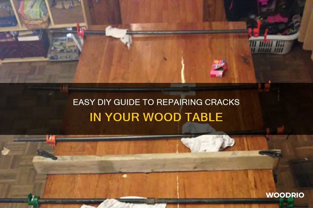 how to fill cracks in a wood table
