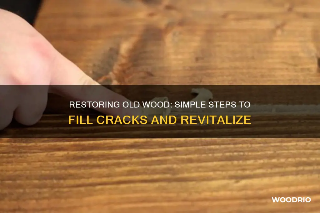how to fill cracks in old wood