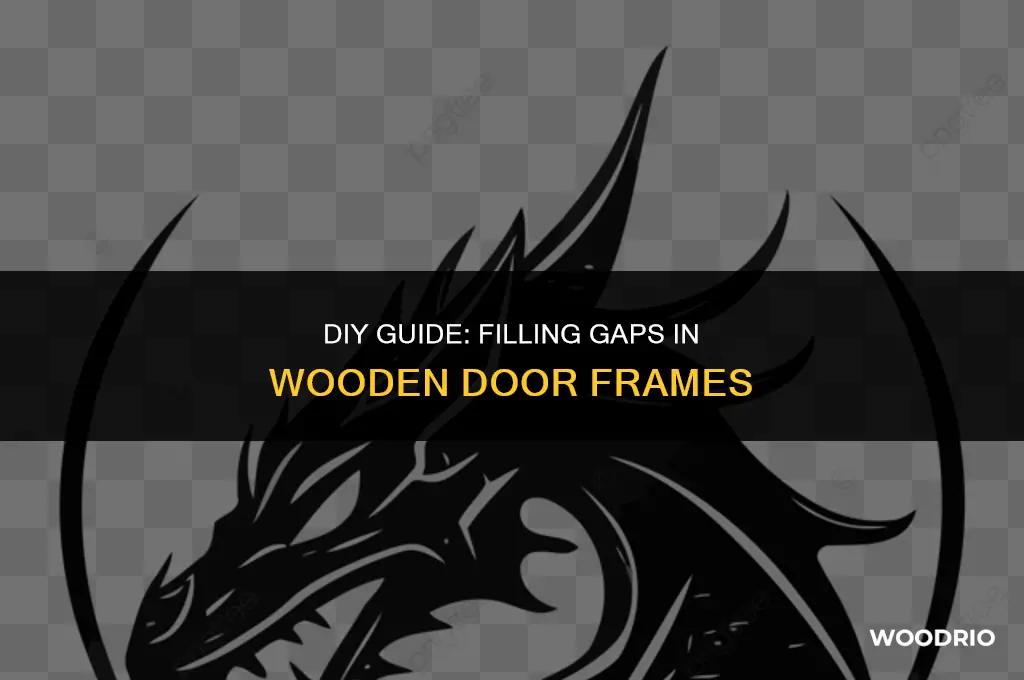 how to fill gap in wooden door frame