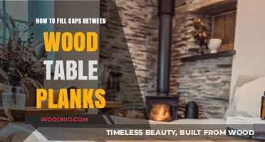 Fixing Wood Table Gaps: Easy DIY Plank Filling Techniques
