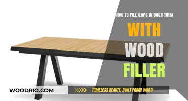 DIY Guide: Seamlessly Fill Gaps in Door Trim with Wood Filler