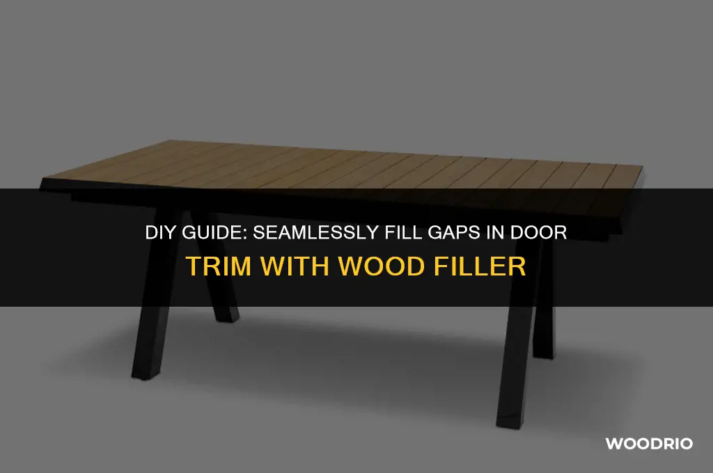 how to fill gaps in door trim with wood filler