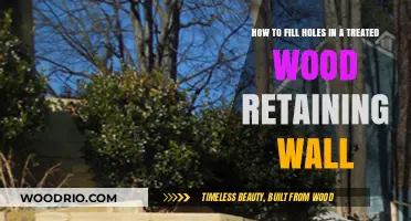 Treated Wood Retaining Wall Repair: Filling Holes Effectively