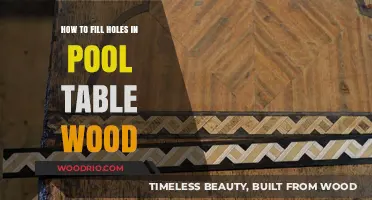 Repairing Pool Table Wood: Easy Steps to Fill Holes and Restore Surface