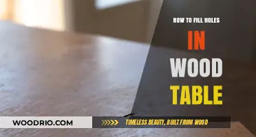 Easy DIY Guide to Repairing Holes in Your Wood Table