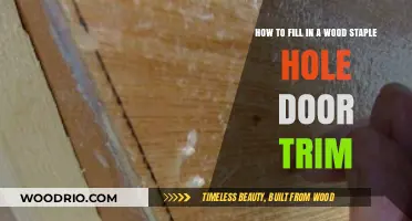 Effortlessly Repair Wood Staple Holes in Door Trim: A DIY Guide