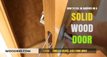 Reviving Your Solid Wood Door: A Guide to Filling Grooves