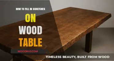 Easy DIY Fixes: Filling Scratches on Your Wood Table