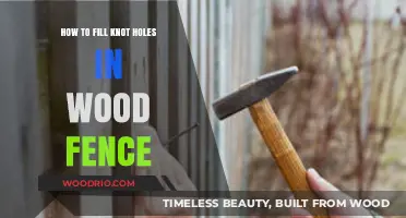 Reviving Your Wood Fence: A Guide to Filling Knot Holes