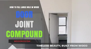 DIY Door Repair: Filling Large Holes with Joint Compound