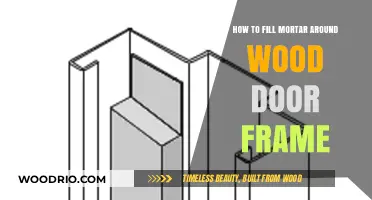 Sealing the Deal: A Guide to Perfectly Filling Mortar Around Your Wood Door Frame