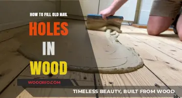Easy DIY Guide: Filling Old Nail Holes in Wood Flawlessly