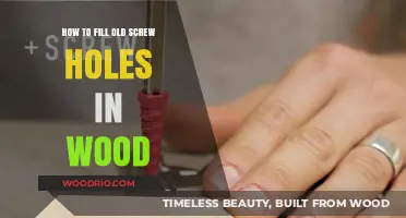Easy Wood Repair: Filling Old Screw Holes in Wood