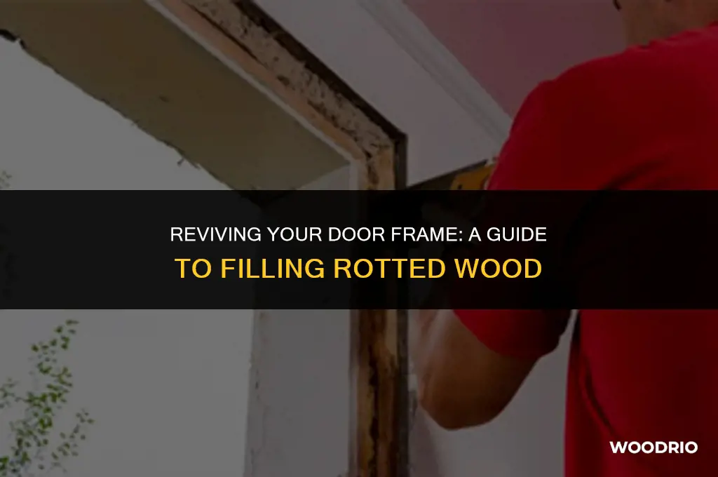 how to fill rotted wood door frame