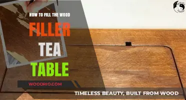 Mastering Wood Filler: A Step-by-Step Guide for Tea Table Repair