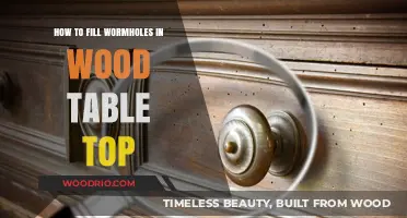 Repairing Wormholes in Wood Table Tops: A Step-by-Step Guide