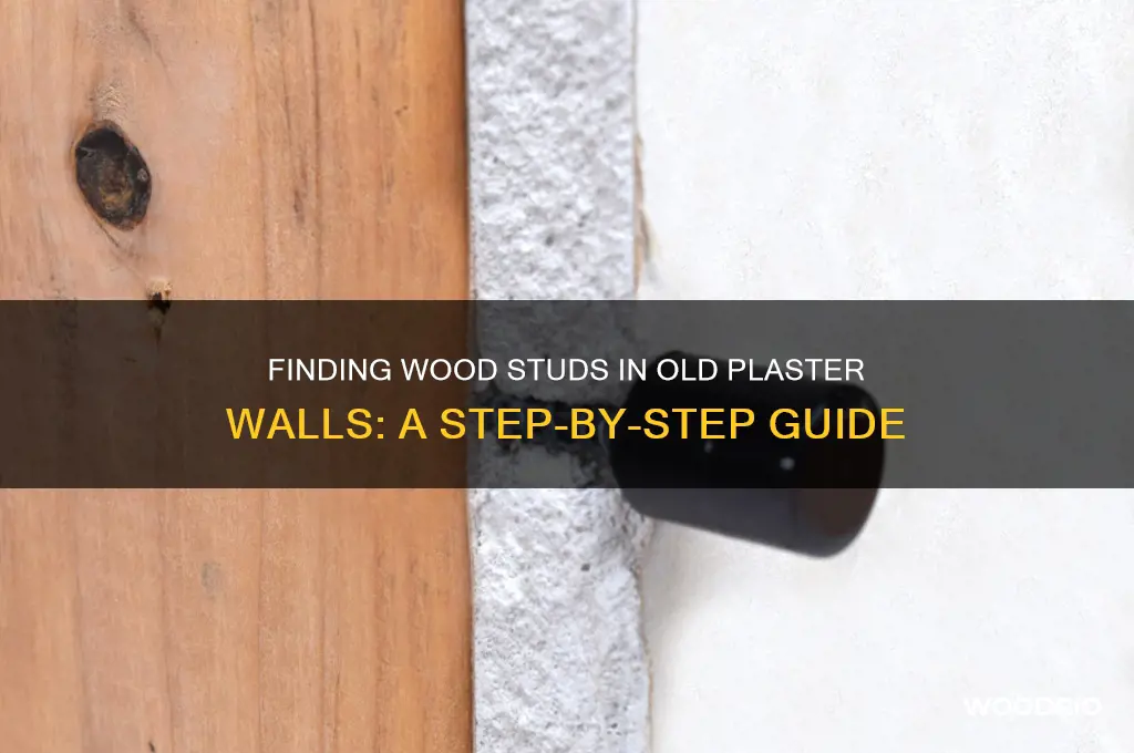 how to find wood stud on old plaster walls
