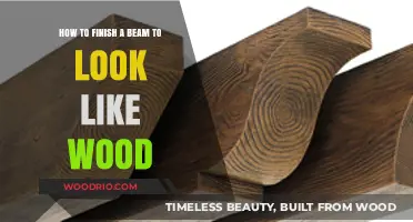 Transform Your Beam: A Guide to Achieving a Wood-Like Finish