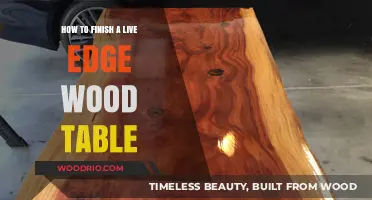 Mastering the Art of Finishing a Live Edge Wood Table