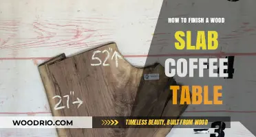 Crafting a Stunning Wood Slab Coffee Table: Finishing Techniques Revealed