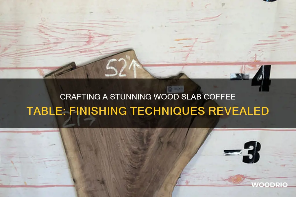 how to finish a wood slab coffee table